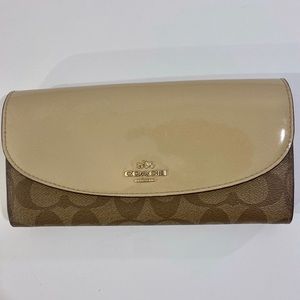 Tan Coach Wallet
